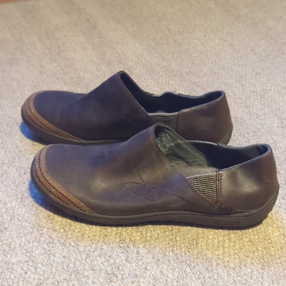 Women's Patagonia Gypsum Velvet Brown Leather Performance Shoes Size 9